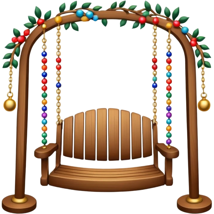Swing with beads and bells emoji