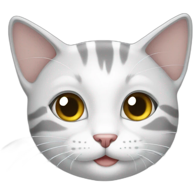 happygreywhitecat emoji