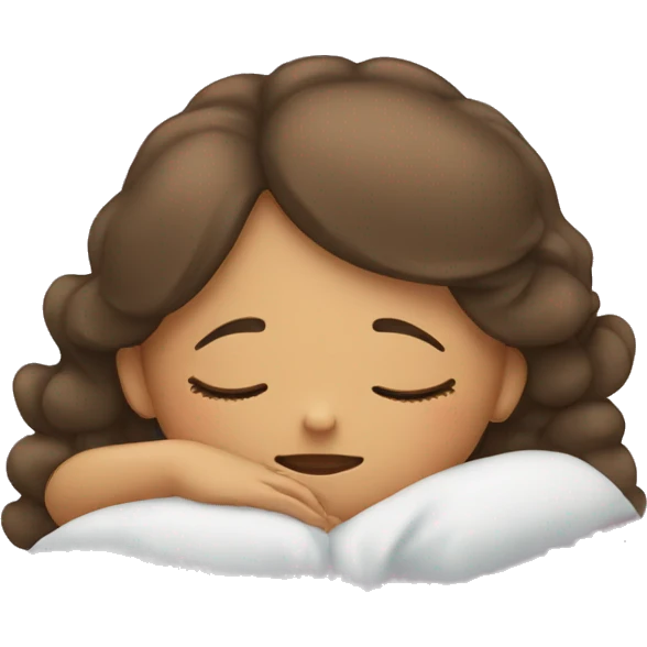 girl is sleeping  emoji