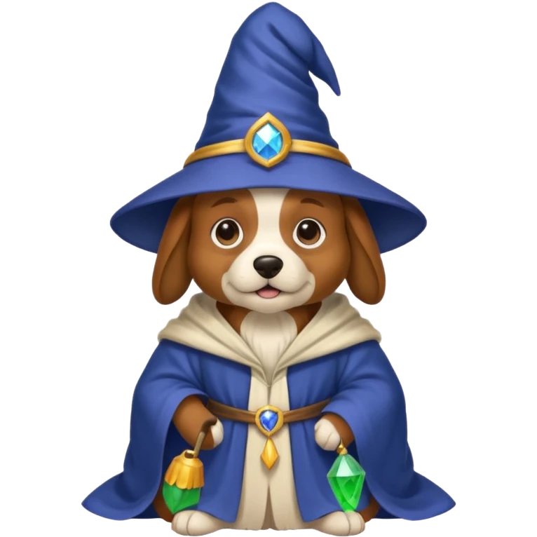 Dog wizard emoji