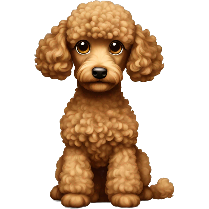 Light brown poodle emoji