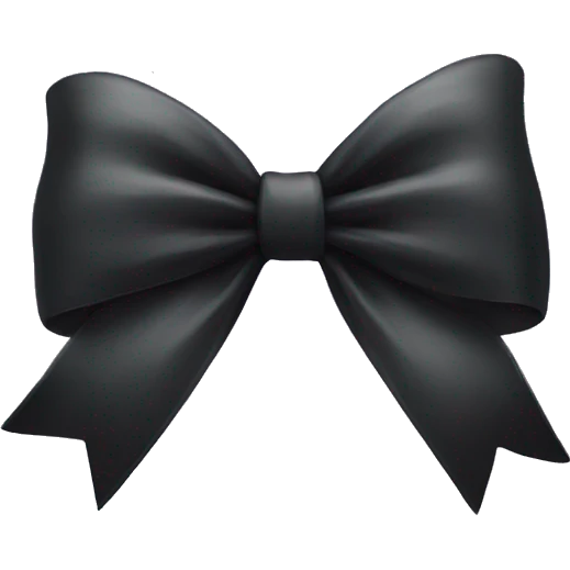 Black bow emoji