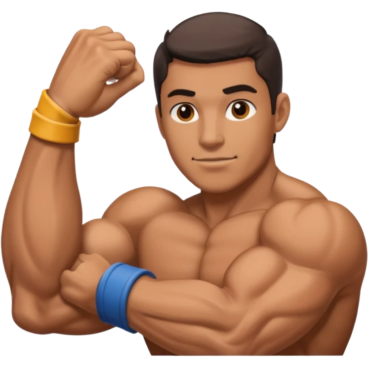 بازوی دو رنگ مثل این💪 emoji