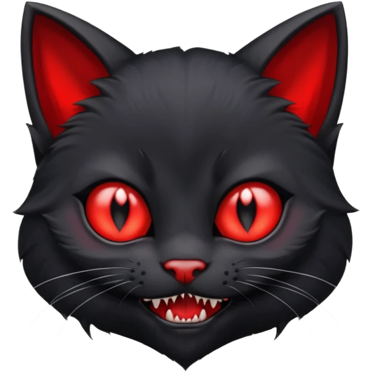 Vampire kitten emoji