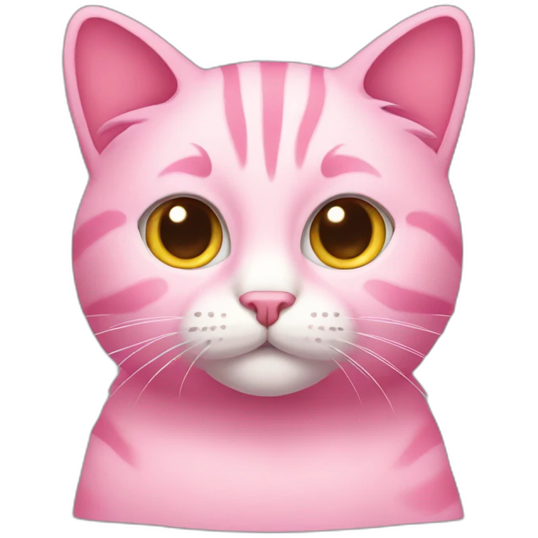 Pink cat emoji