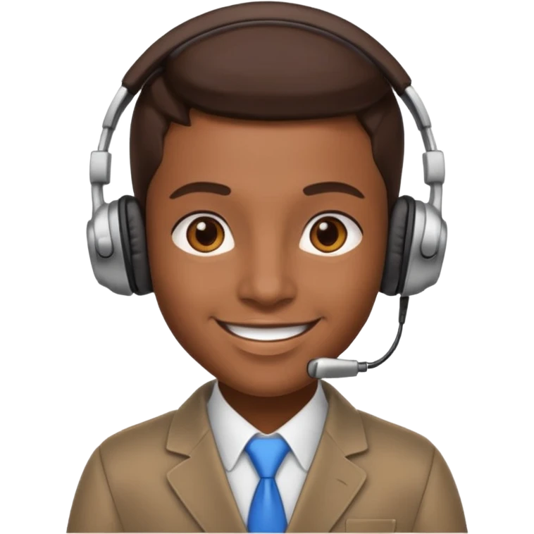 a sales agent with headphones emoji