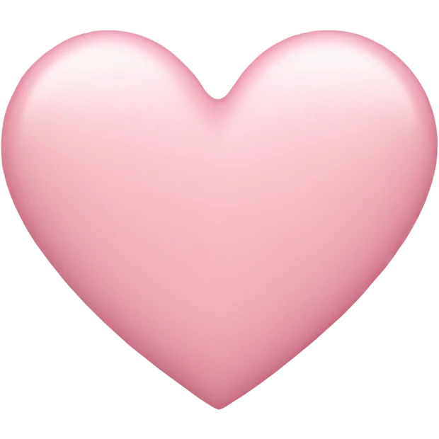 pastel pink heart emoji