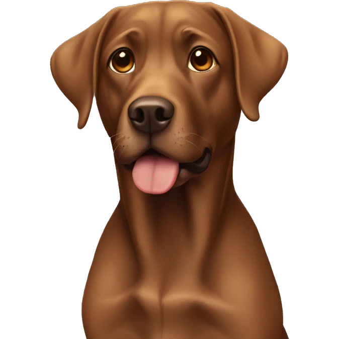 Brown lab emoji