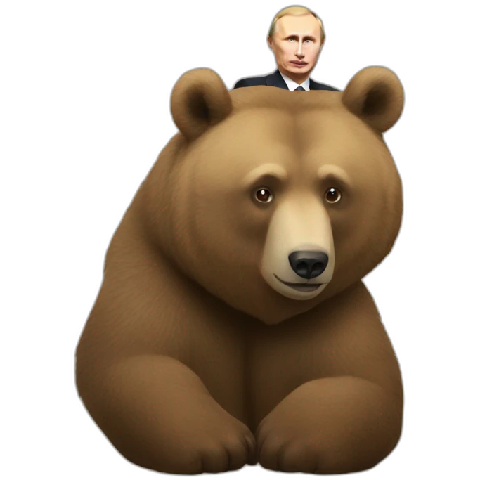 Putin on a bear emoji