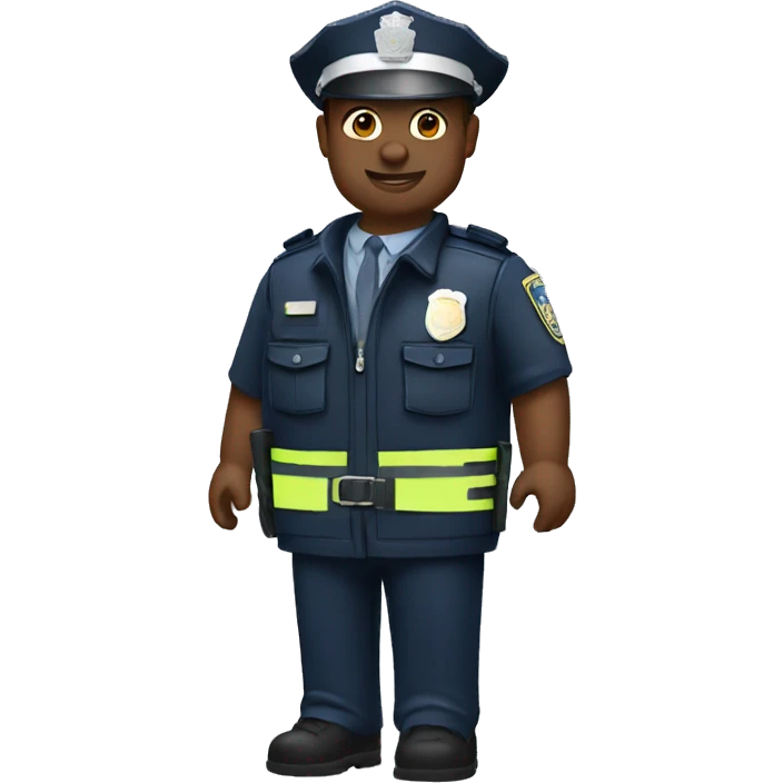 Ware ma police officer wearing vest  emoji
