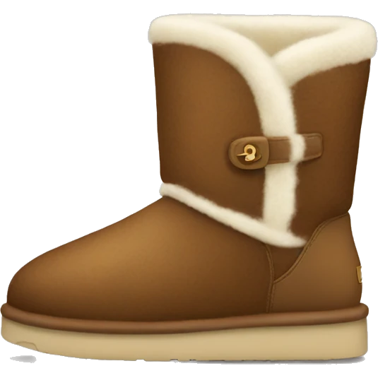 brown uggs with cream fur emoji