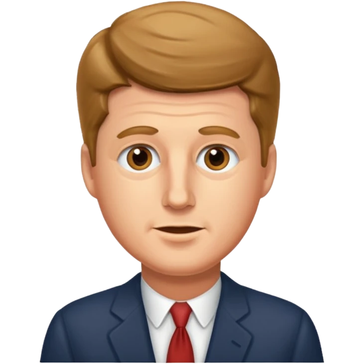 John Kennedy realystic emoji