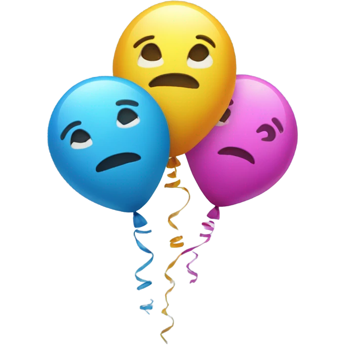 Baloon number of 3 emoji