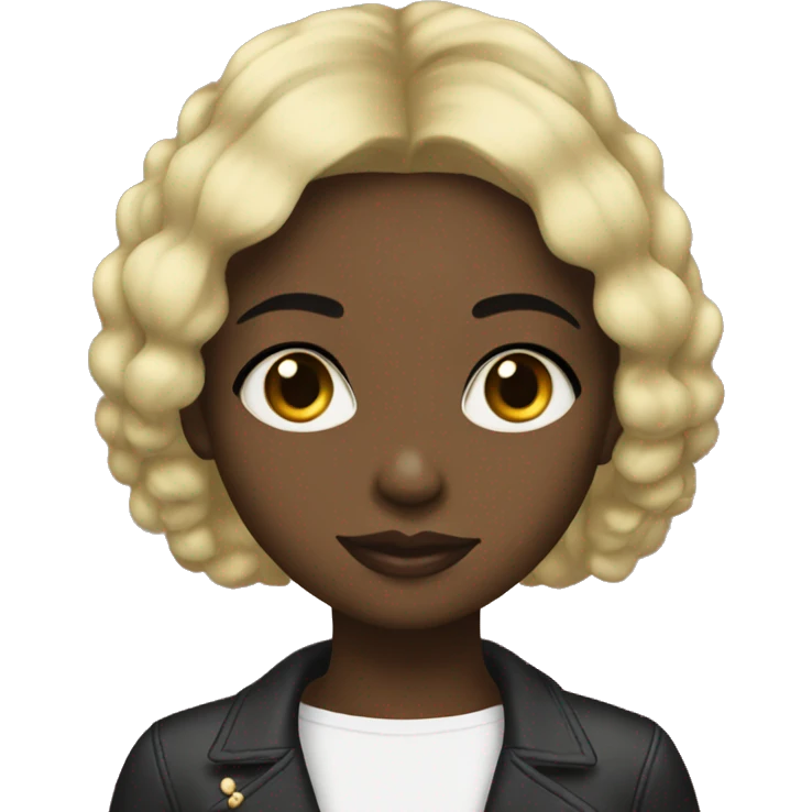 Boujee black girl with bob emoji