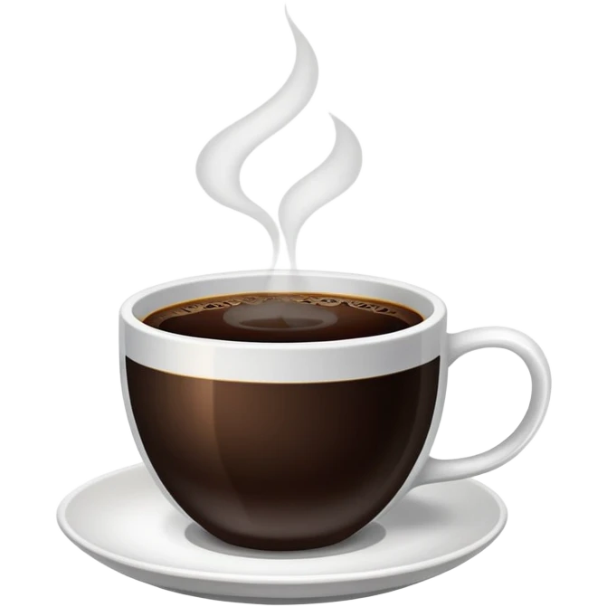 Black coffee emoji