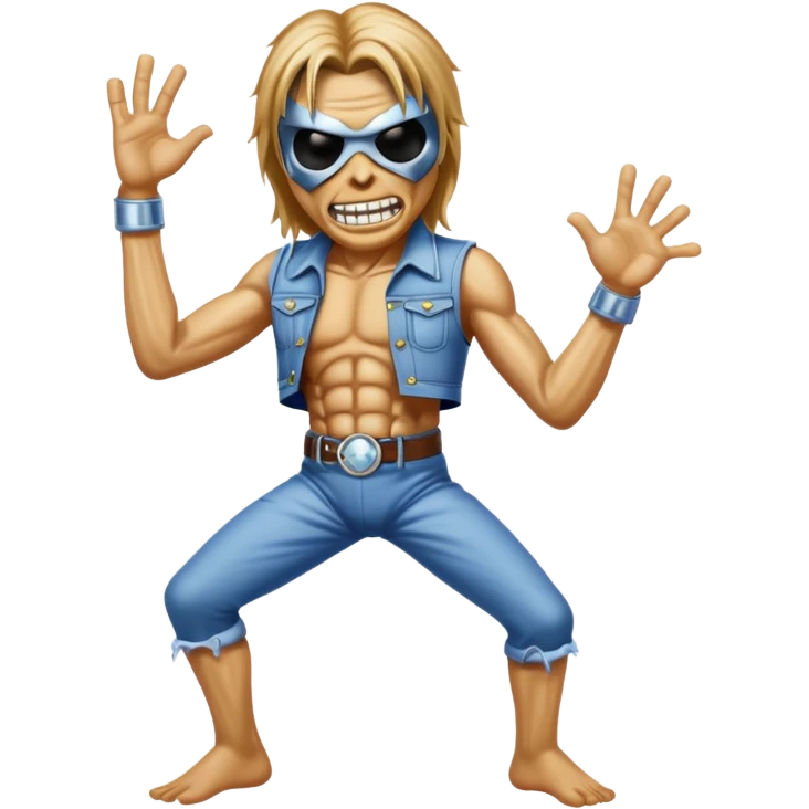 iron maiden eddie glamour sparkle dance emoji