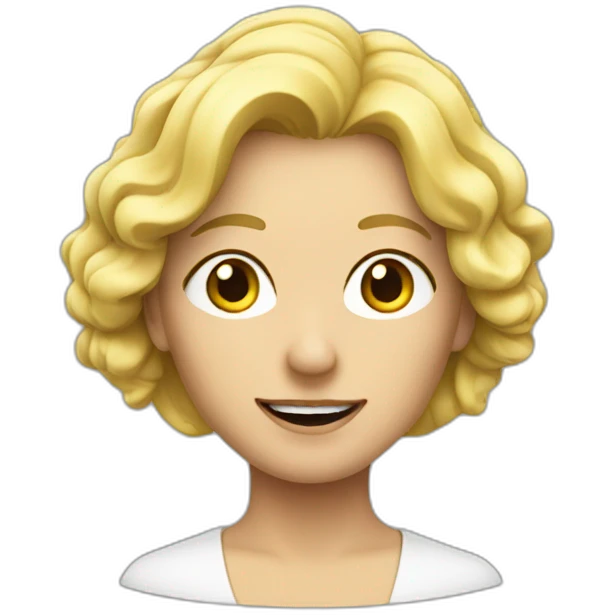 Blonde Frau mit Mann emoji