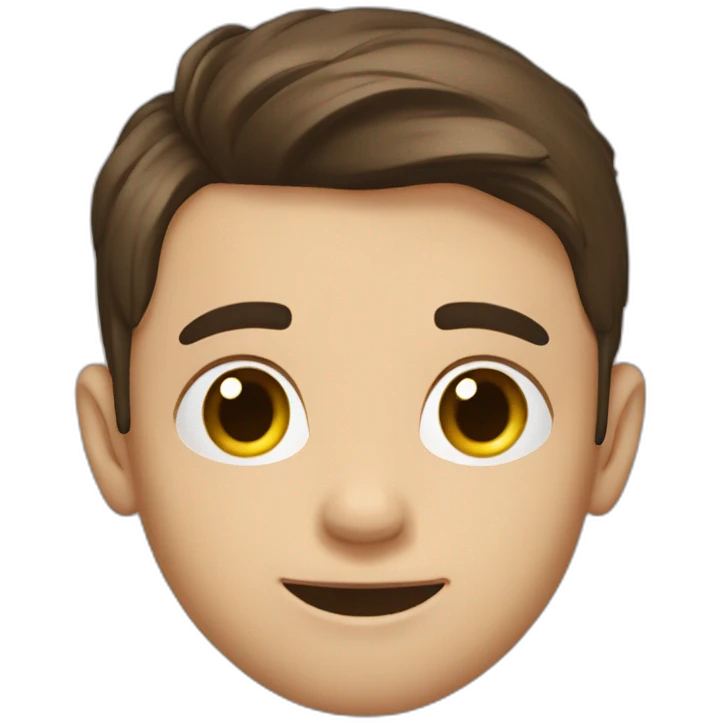 Brunete boy glitching emoji