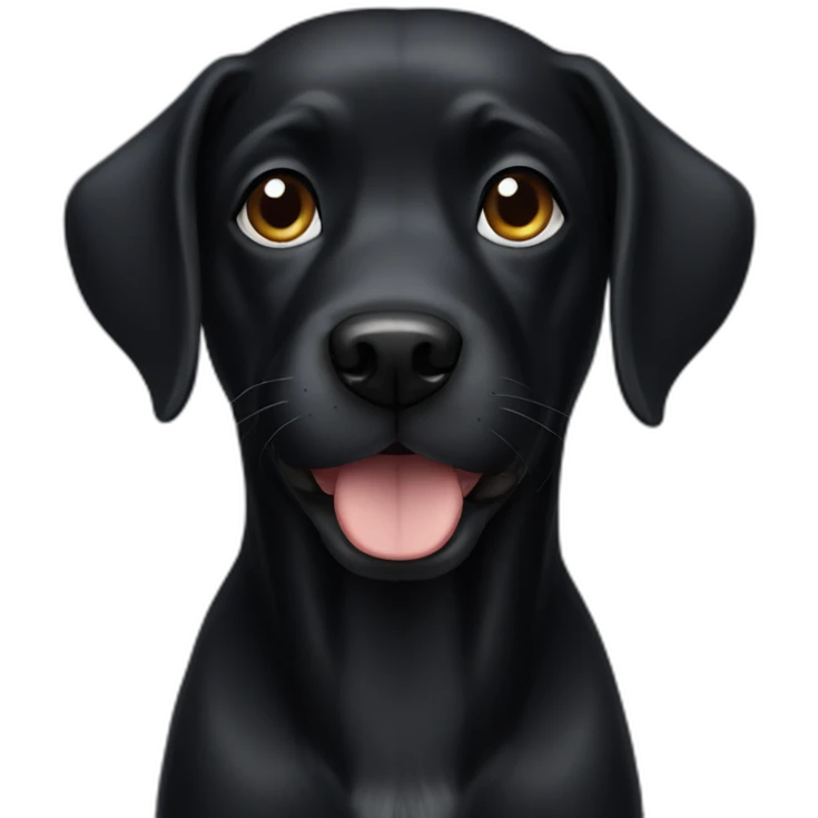 black dog emoji