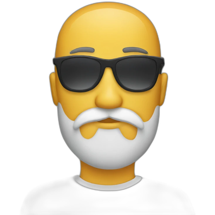 sunglasses beard guy emoji