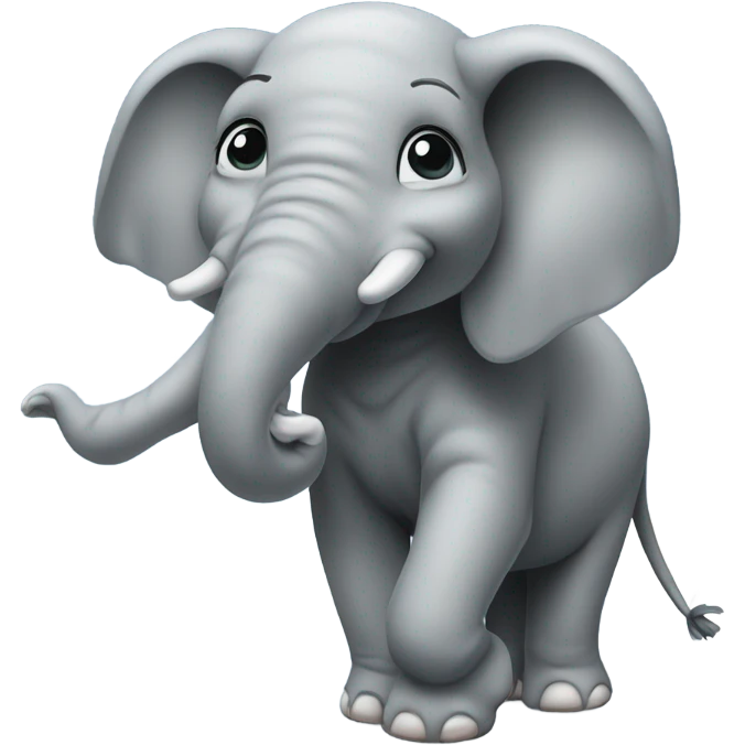Elephant farting emoji