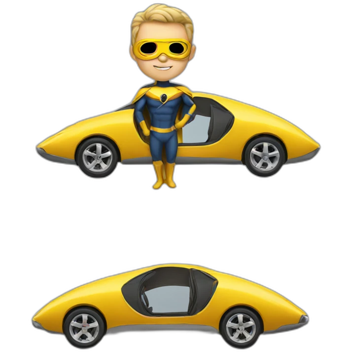 car superhero emoji