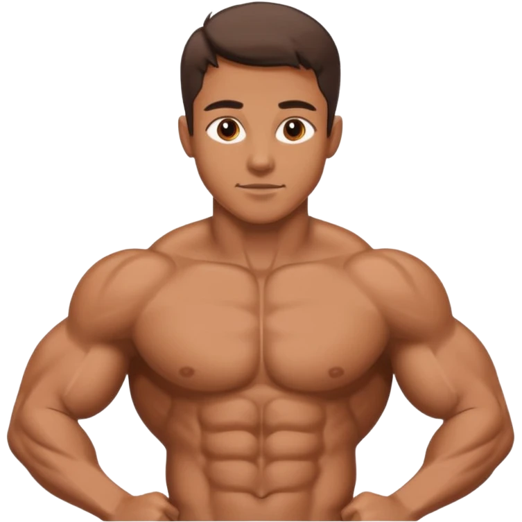 Male core muscles emoji