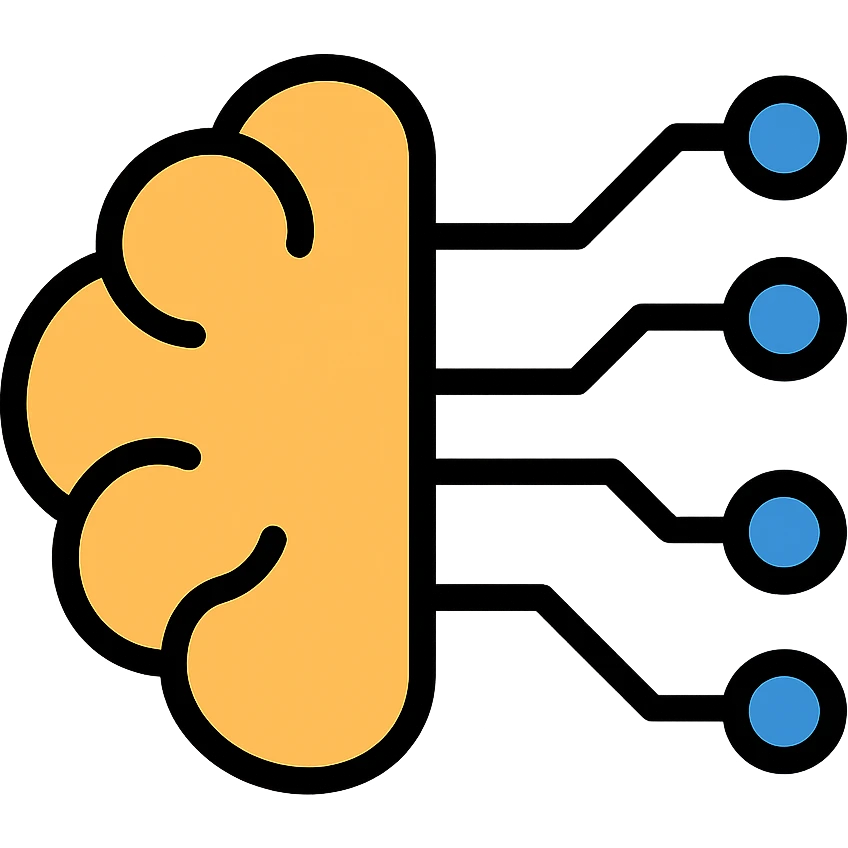 brain with circuit lines icon emoji
