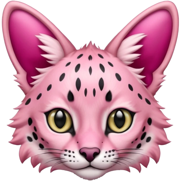 Pink Magenta Pastel-Rose Serval emoji
