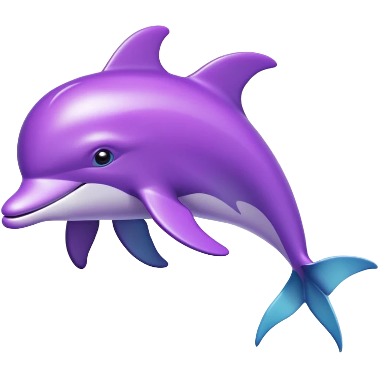 Purple dolphin  emoji