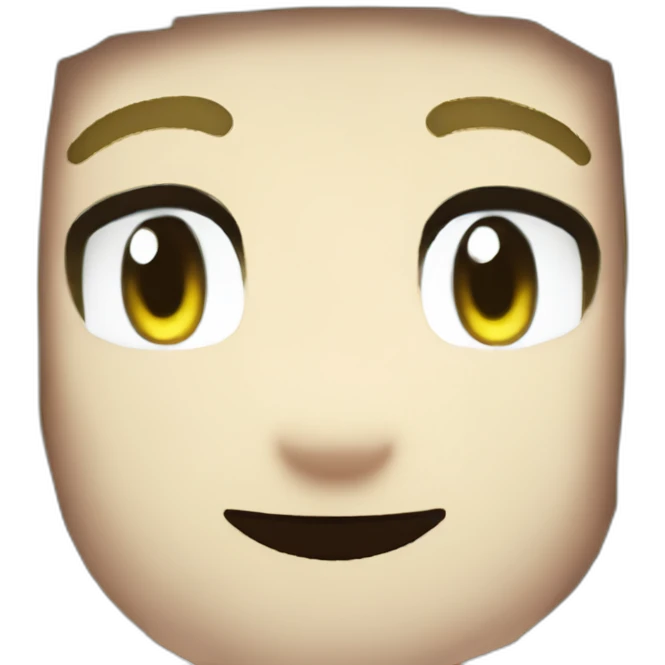 Pixelmon Minecraft Head Skin Anime Big Eyes Smile emoji