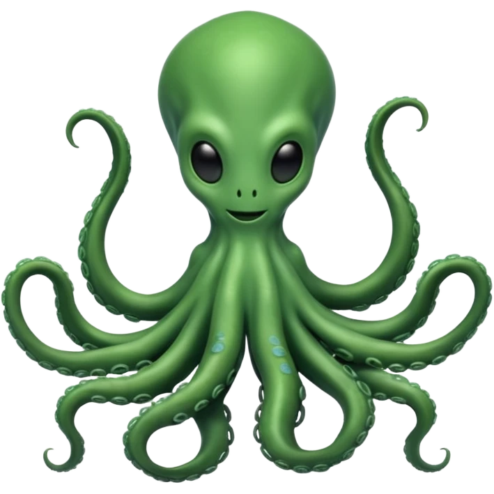 full body humanoid peacefull alien witgh tenticals emoji