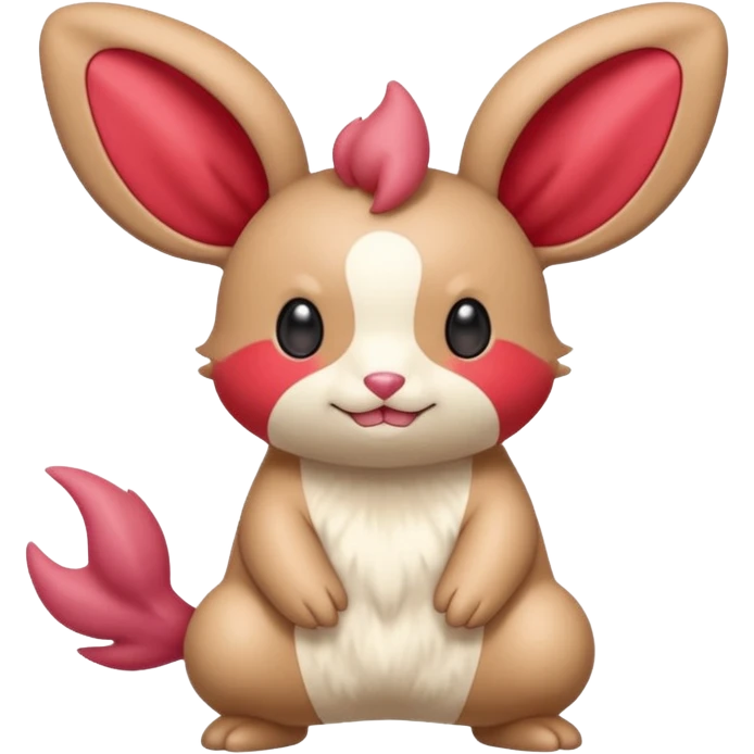 Teddiursa-Minccino-Plusle-fusion  emoji