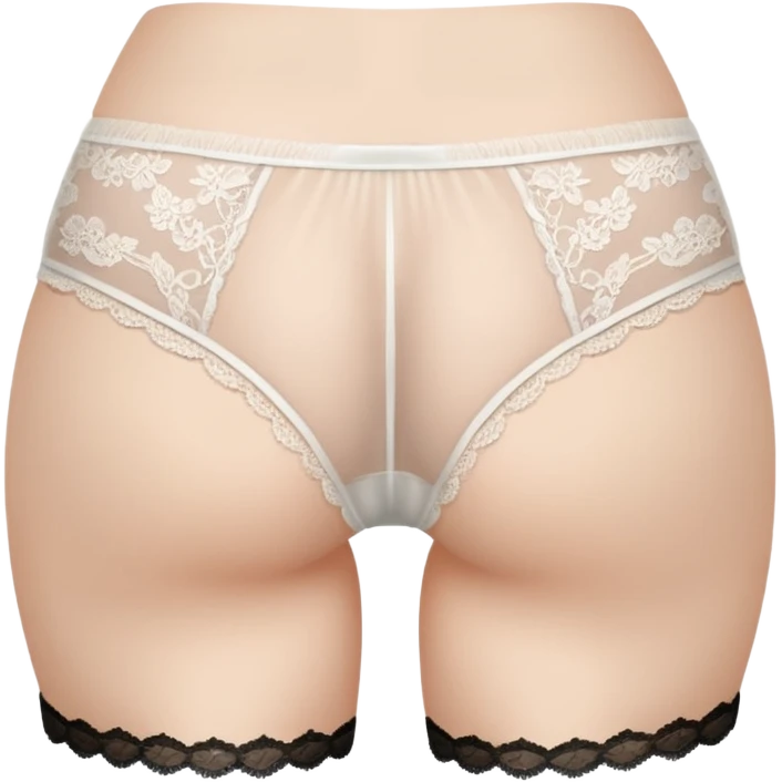Panty covered butt emoji