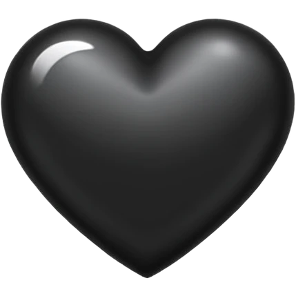 Black heart  emoji