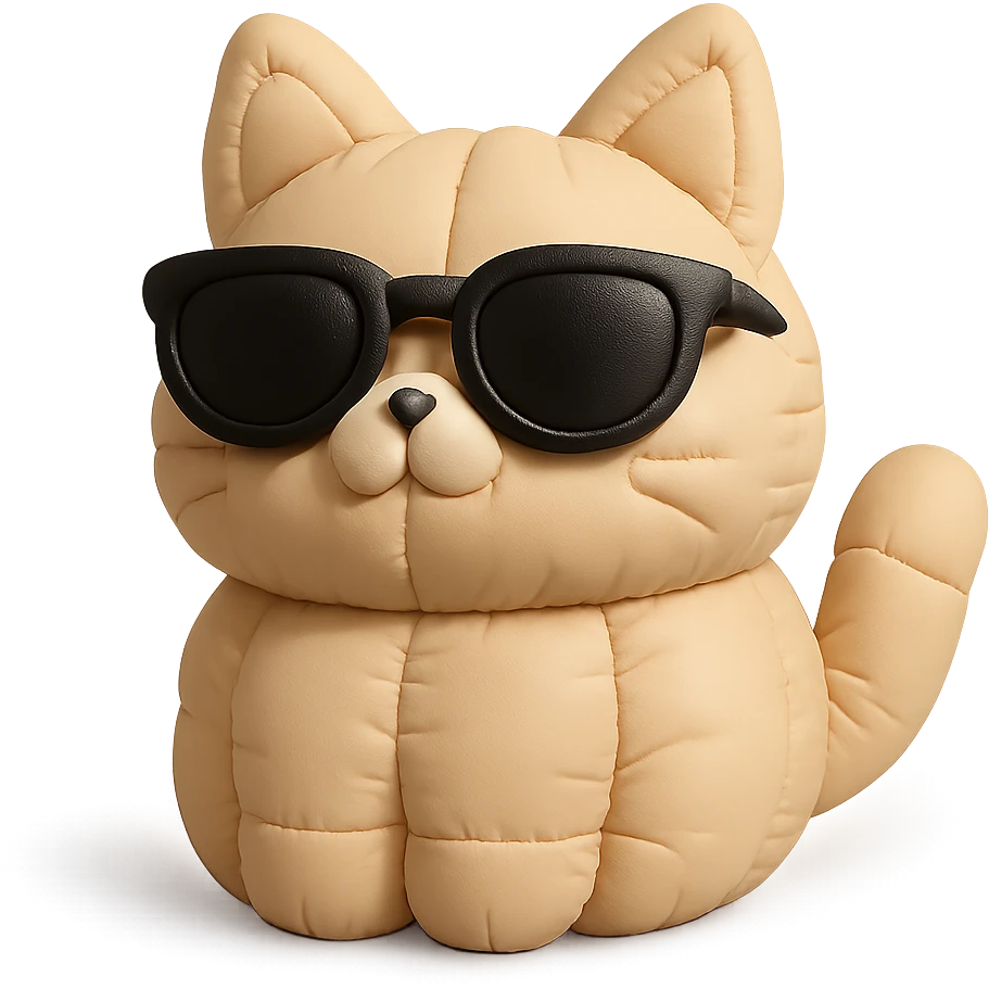 Cat wearing sunglasses emoji