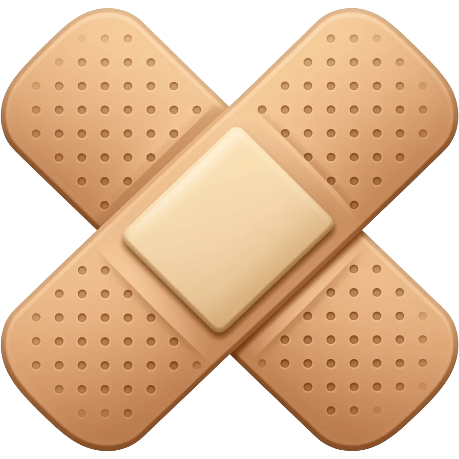 printed bandaid emoji