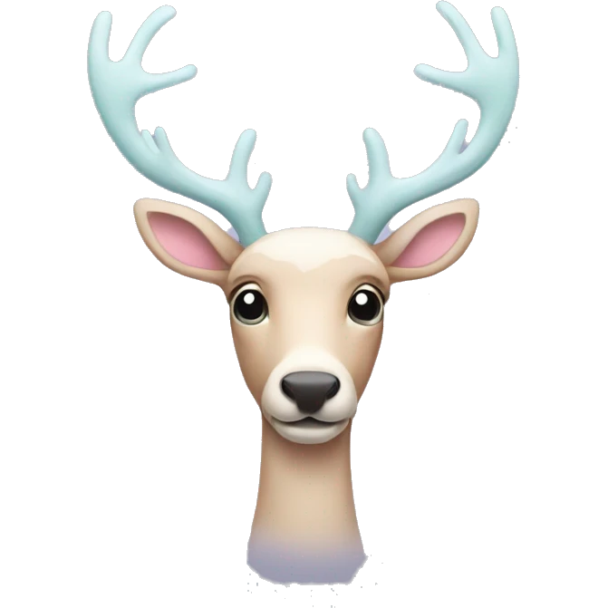 Pastel reindeer  emoji