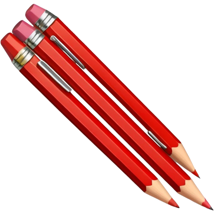 red Colored pencils emoji