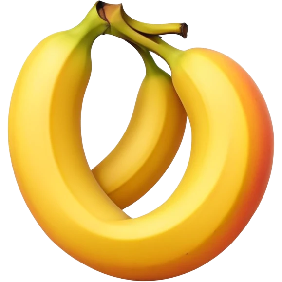 Banana in a peach emoji