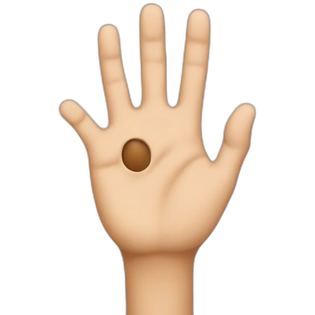 hand spelling the letter G emoji