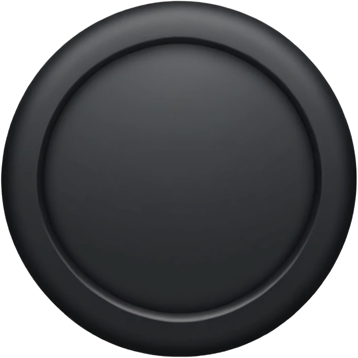 Solid black circle emoji