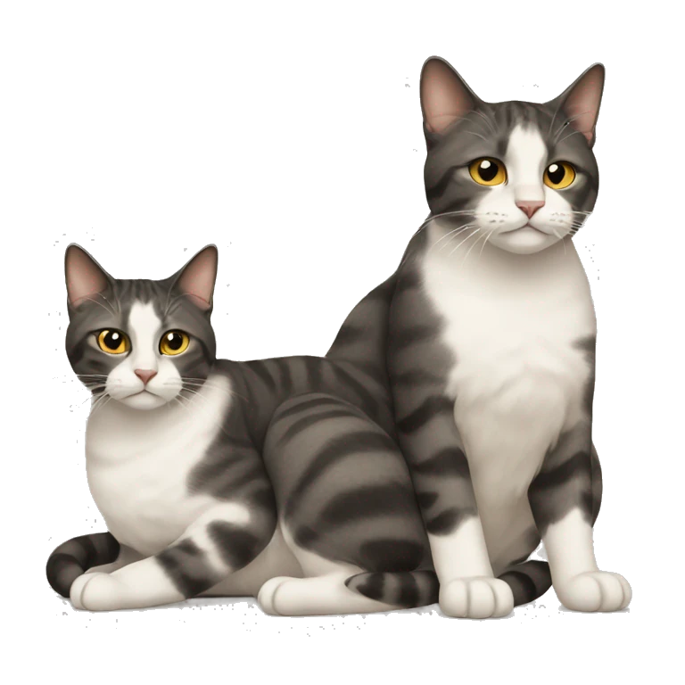 Two cats emoji