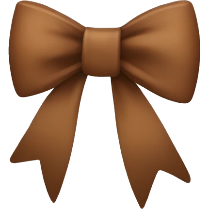 Brown bow emoji
