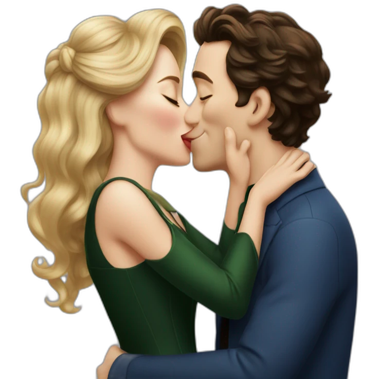 Benedicte Cumberbatch kissing Mickey emoji