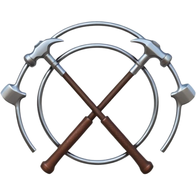 Staff logo marteau équipe emoji