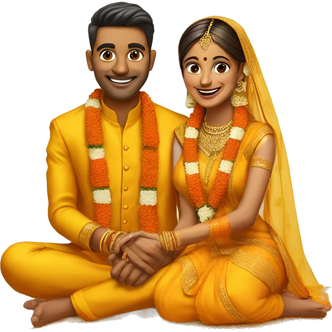 indian wedding haldi ceremony emoji