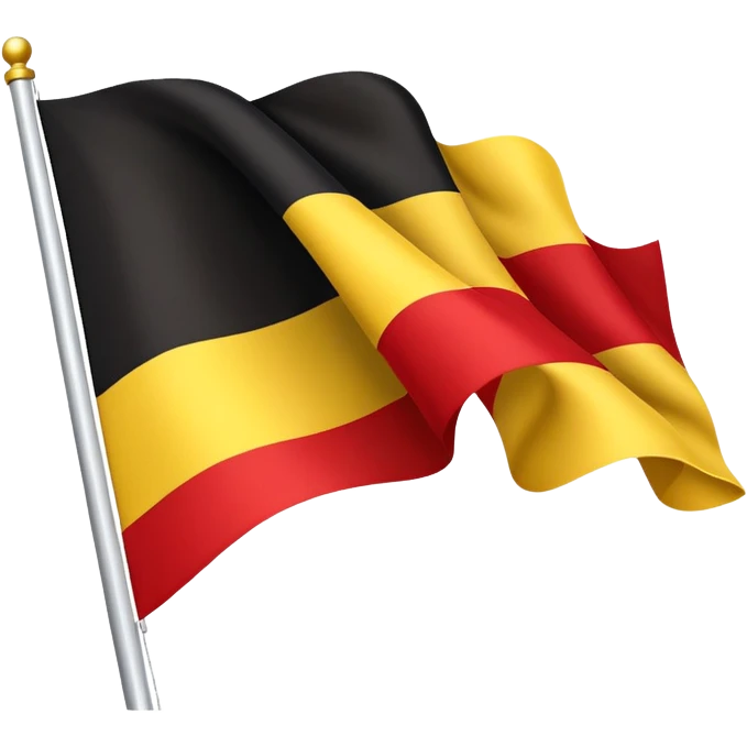 Belgian flag with black, yellow, and red vertical stripes emoji