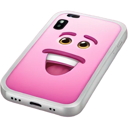 Pink iphone emoji