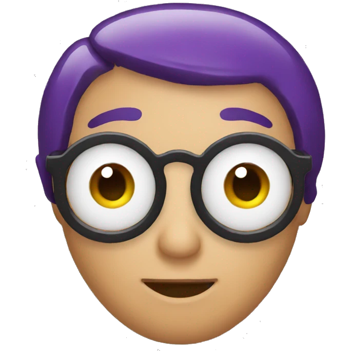 man holding eggplant and closing one eye emoji